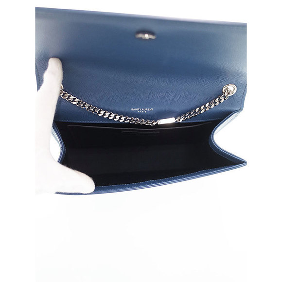 Saint Laurent Paris Classic Kate Satchel Blue - Picture 3 of 5